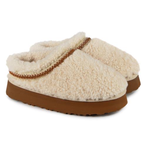Ladies Miley Sheepskin Slipper Natural Extra Image 4
